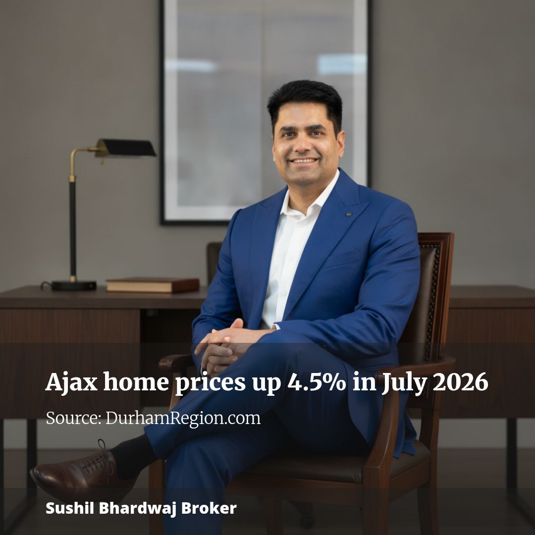 Ajax home prices jump 4.5 per cent to $907,336 in July 2026