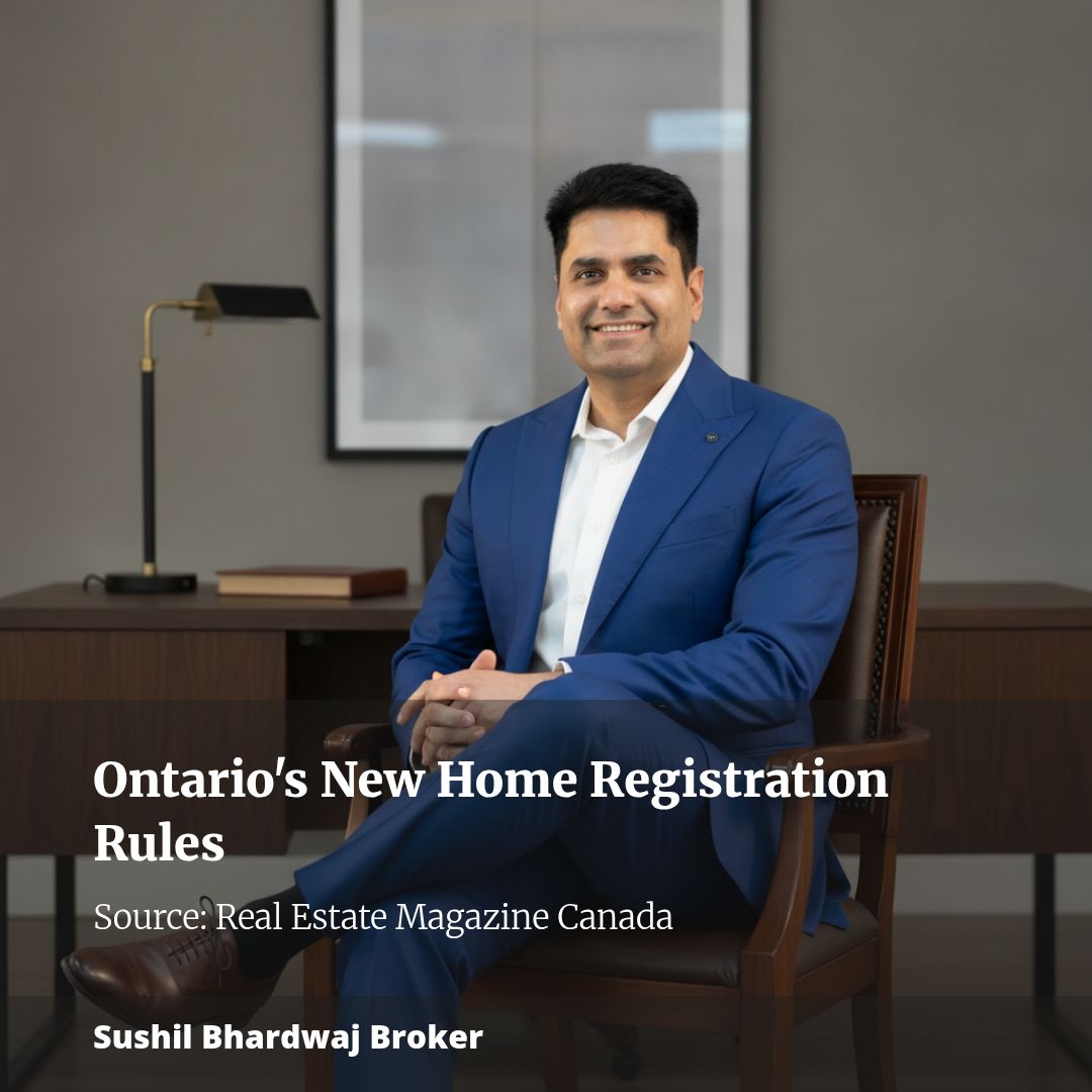 New registration requirements for newly built homes in Ontario
