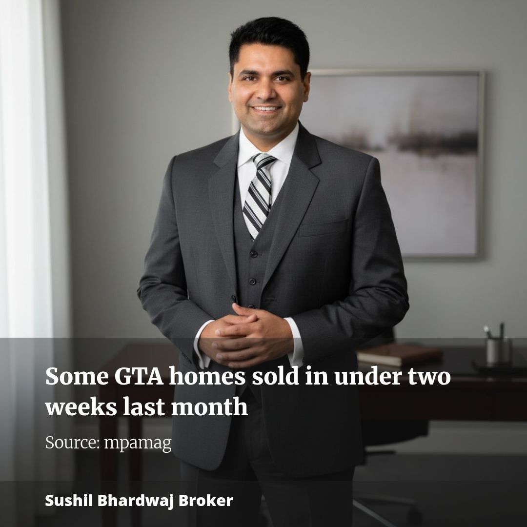 Some GTA homes sold in under two weeks last month